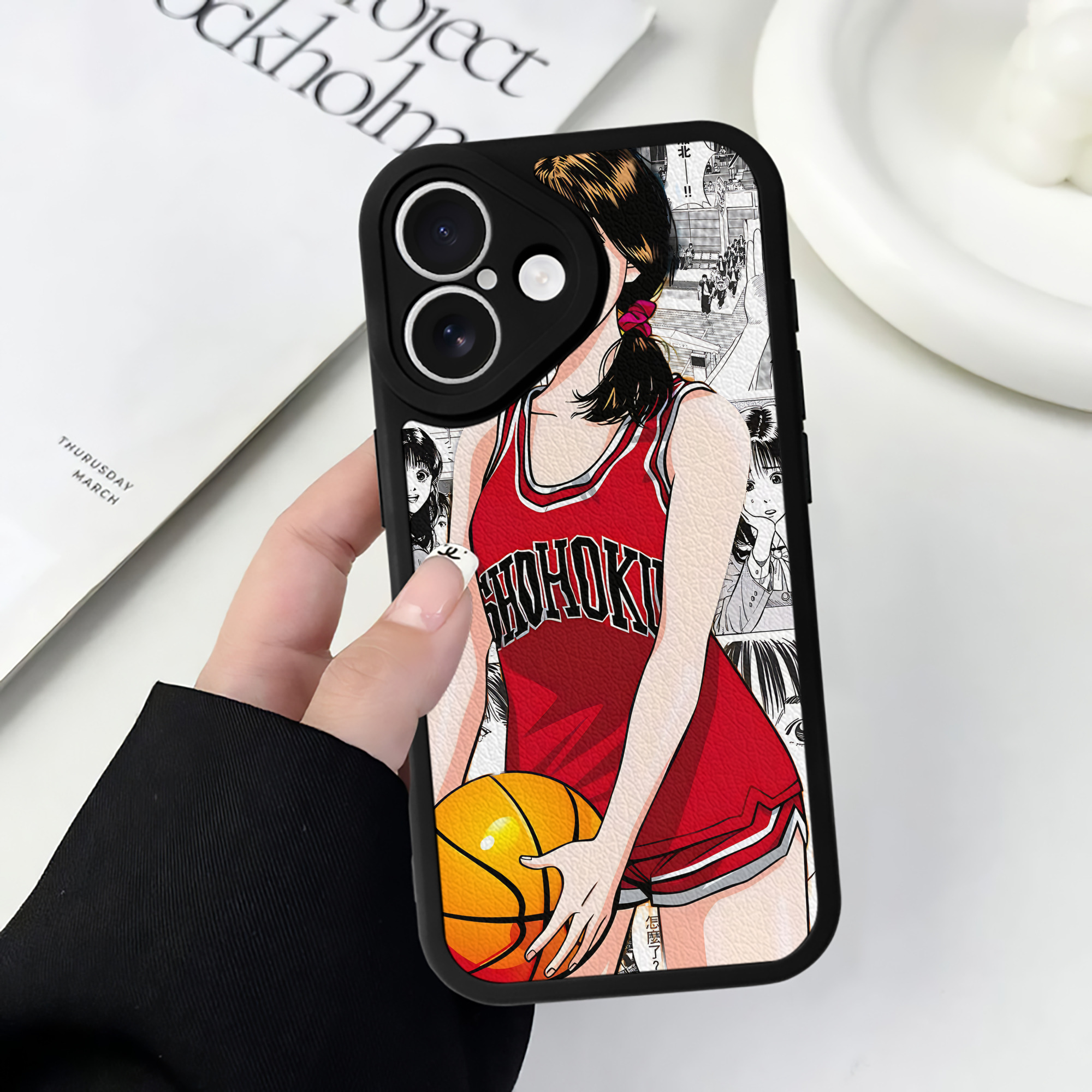 （画像用） SLAM DUNK／スラムダンク 【iPhone 16シリーズ対応】シリコンスマホケース（レザー調） 材質：シリコン